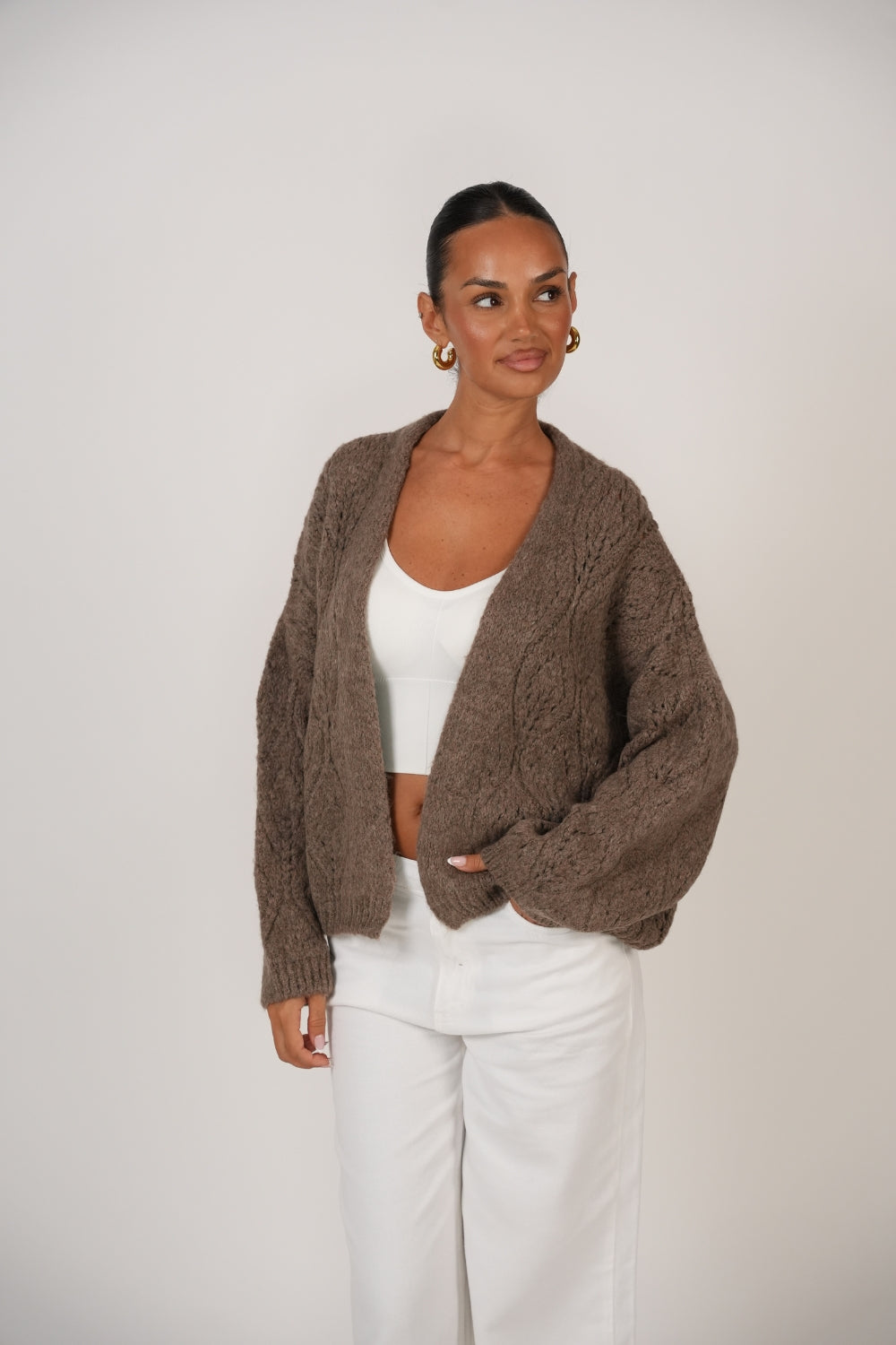 Cardigan Calado Oversize foto 6