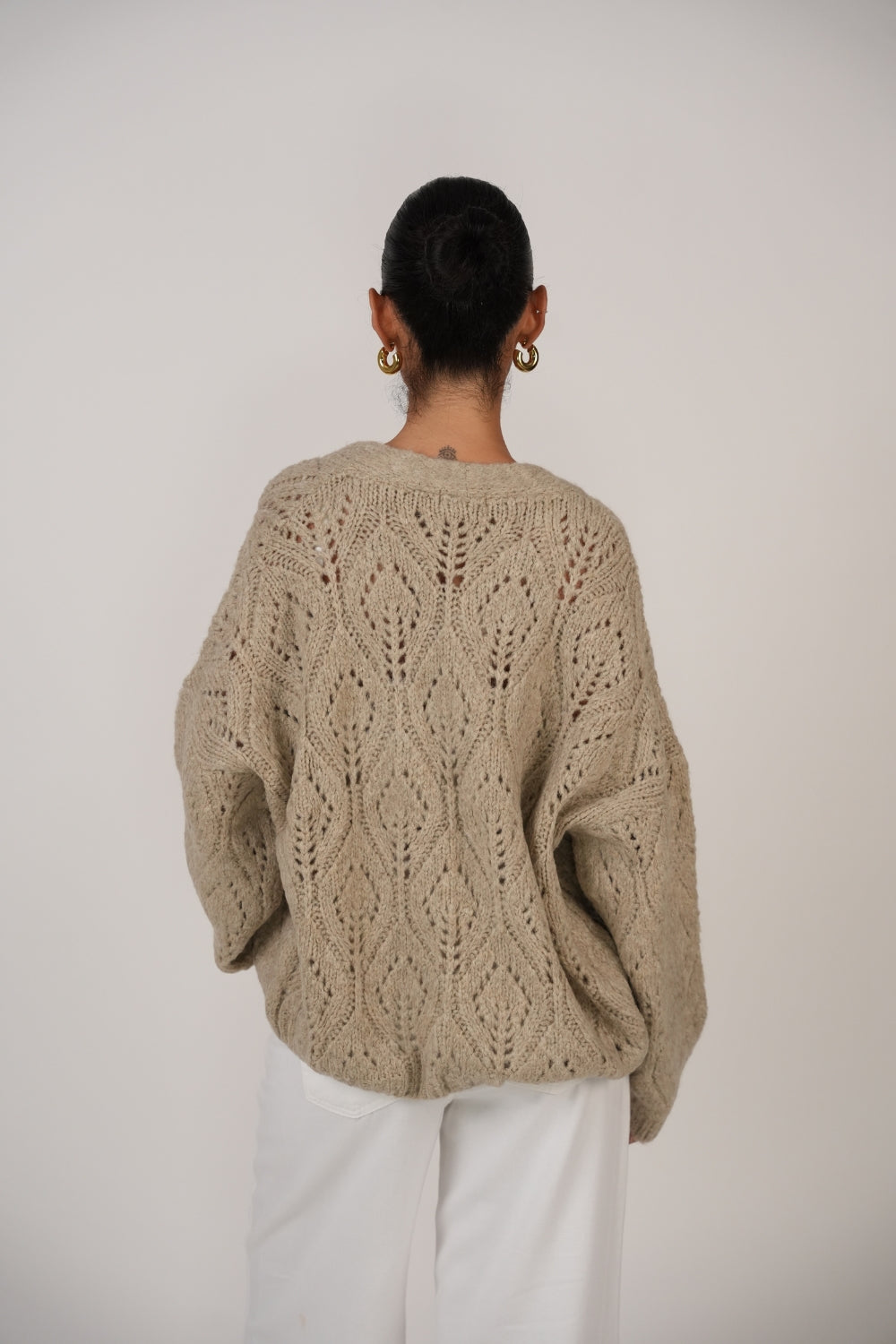 Cardigan Calado Oversize foto 9