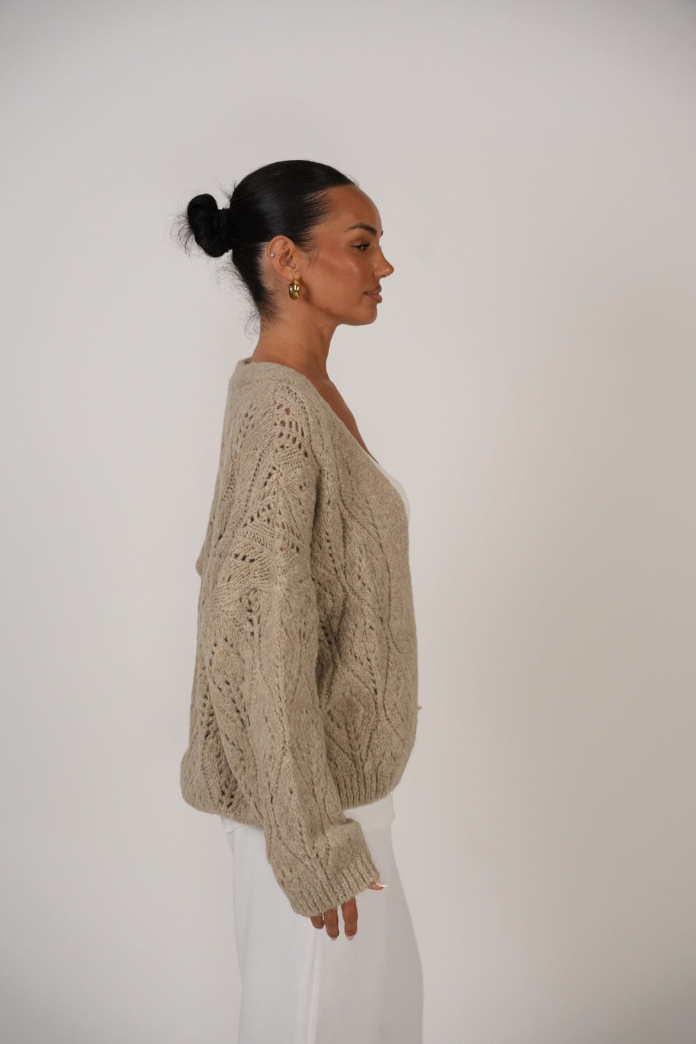 Cardigan Calado Oversize foto 10