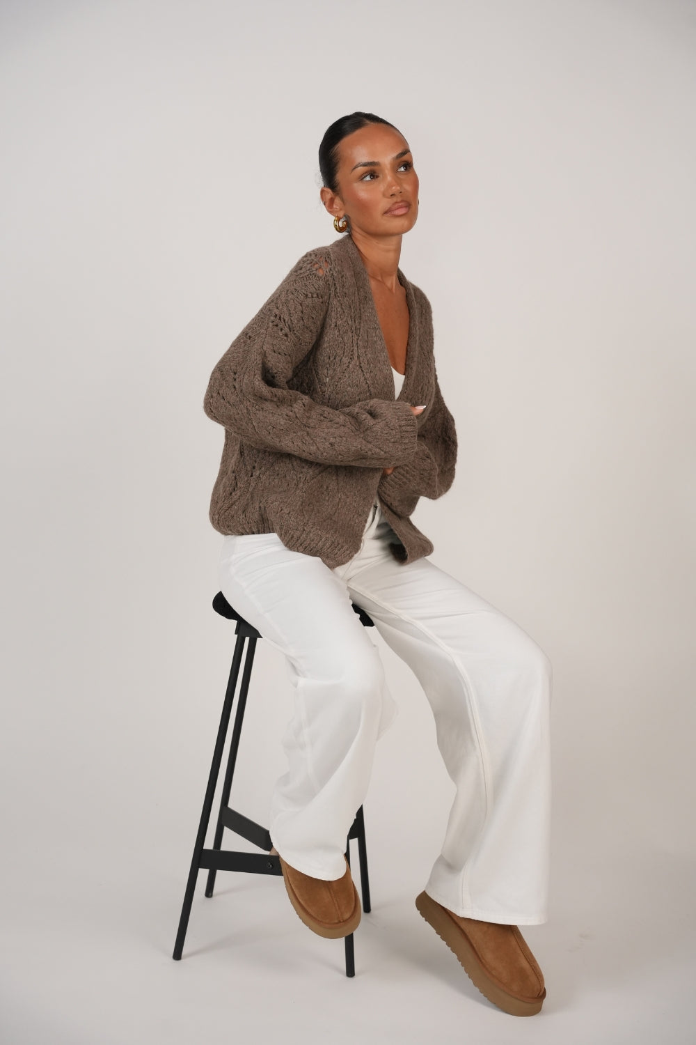 Cardigan Calado Oversize foto 7