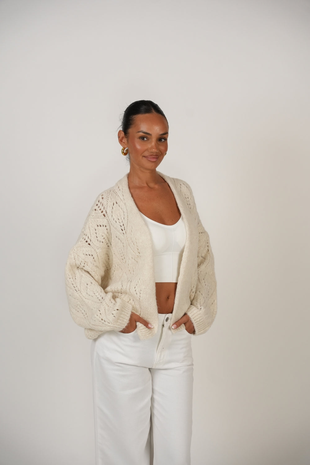 Cardigan Calado Oversize foto 18