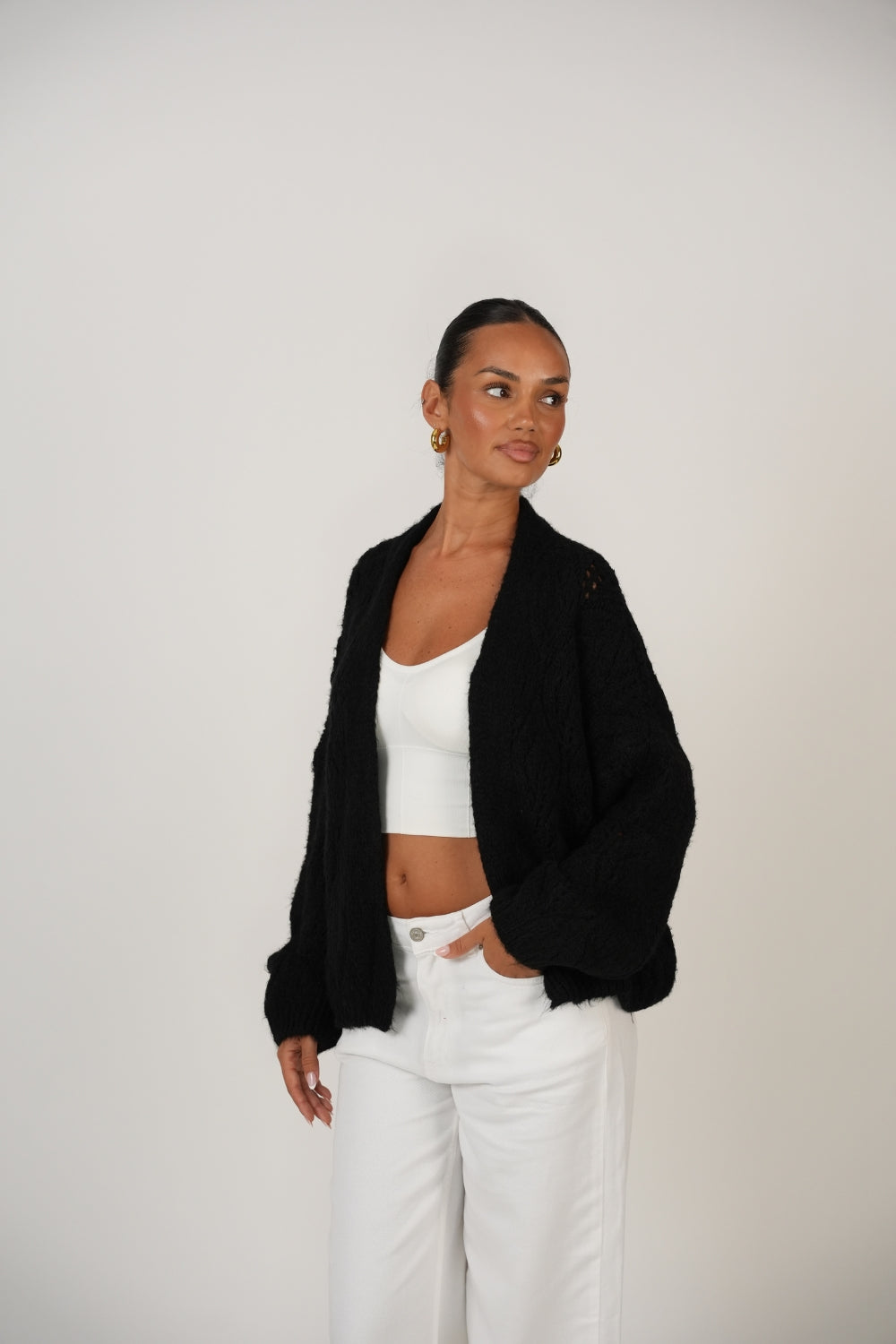 Cardigan Calado Oversize foto 25