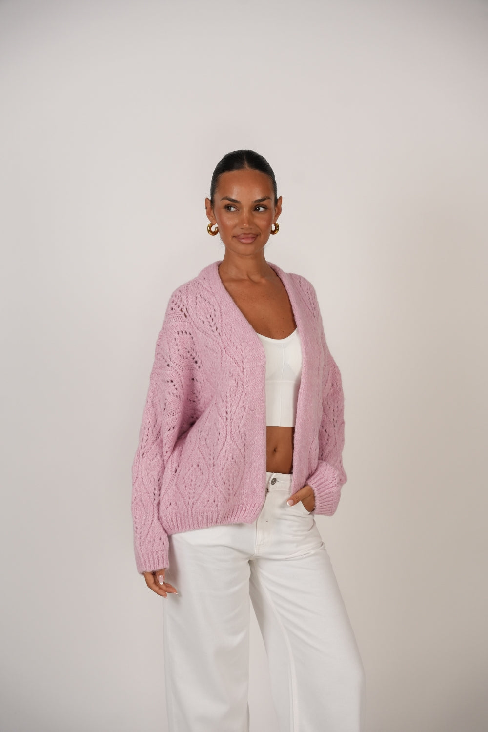 Cardigan Calado Oversize foto 4