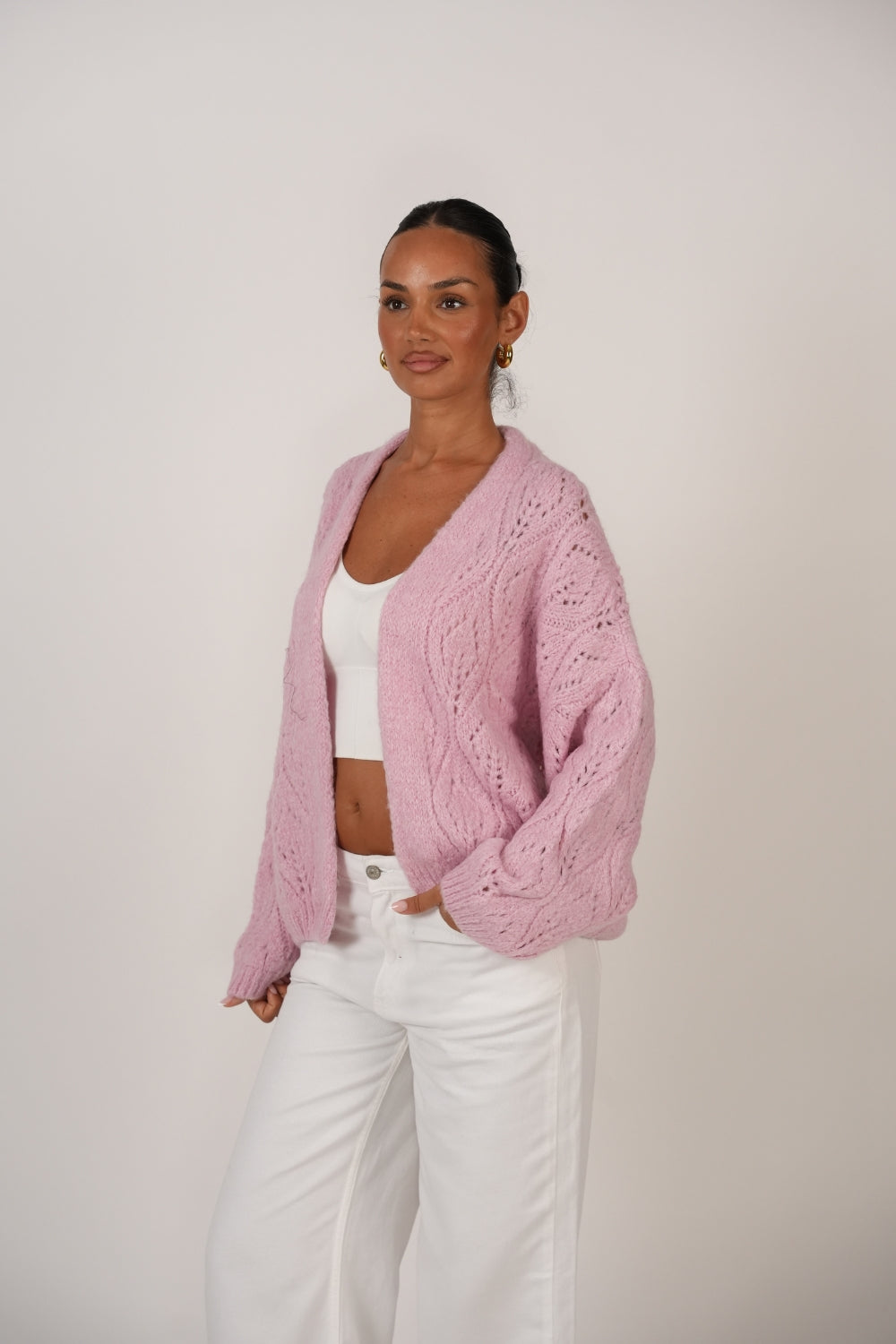 Cardigan Calado Oversize foto 20