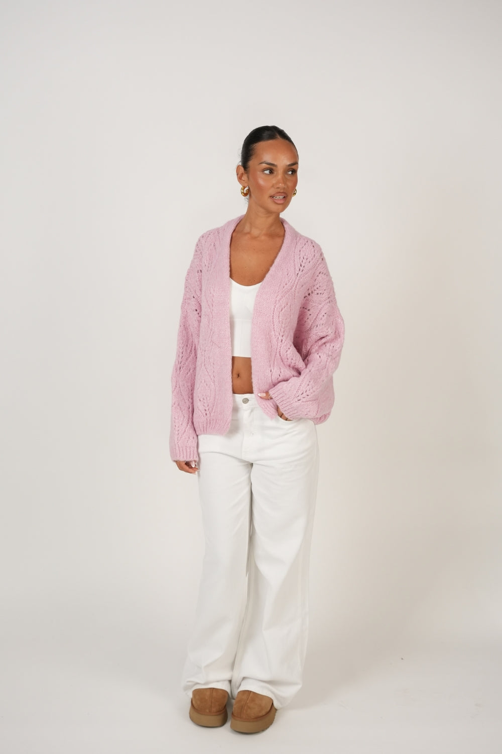 Cardigan Calado Oversize foto 19