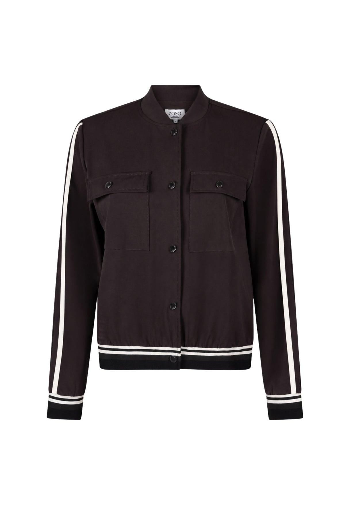 Americana Sade Marrón Espresso Puños Blanco Roto foto 2