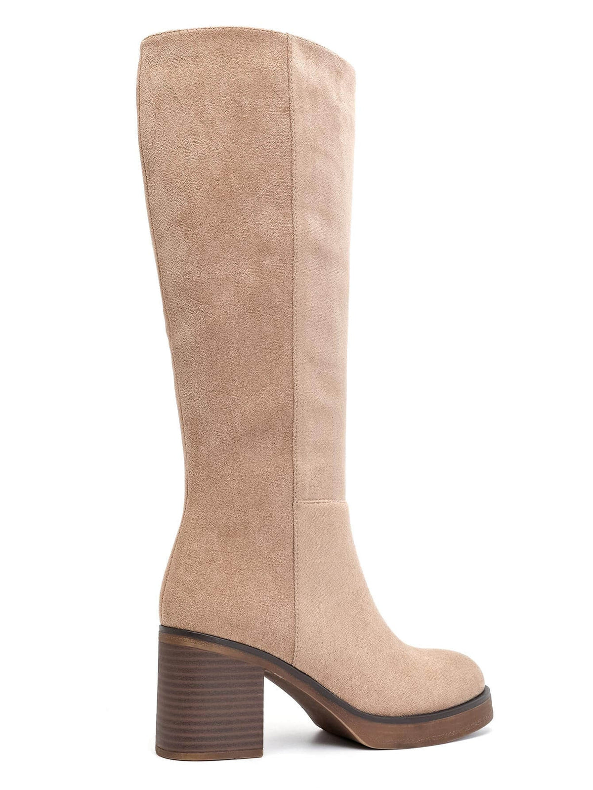 Botas Tacon Beige Taupe foto 2