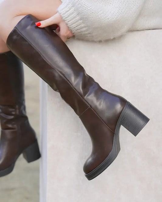 Botas Altas Marron foto 1